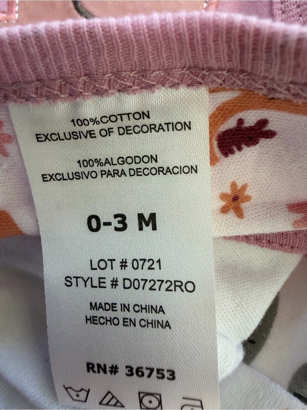 7-PIECE Duck Duck Goose Baby Girl Elephant Print Layette 0-3M NWT - Picture 7 of 7